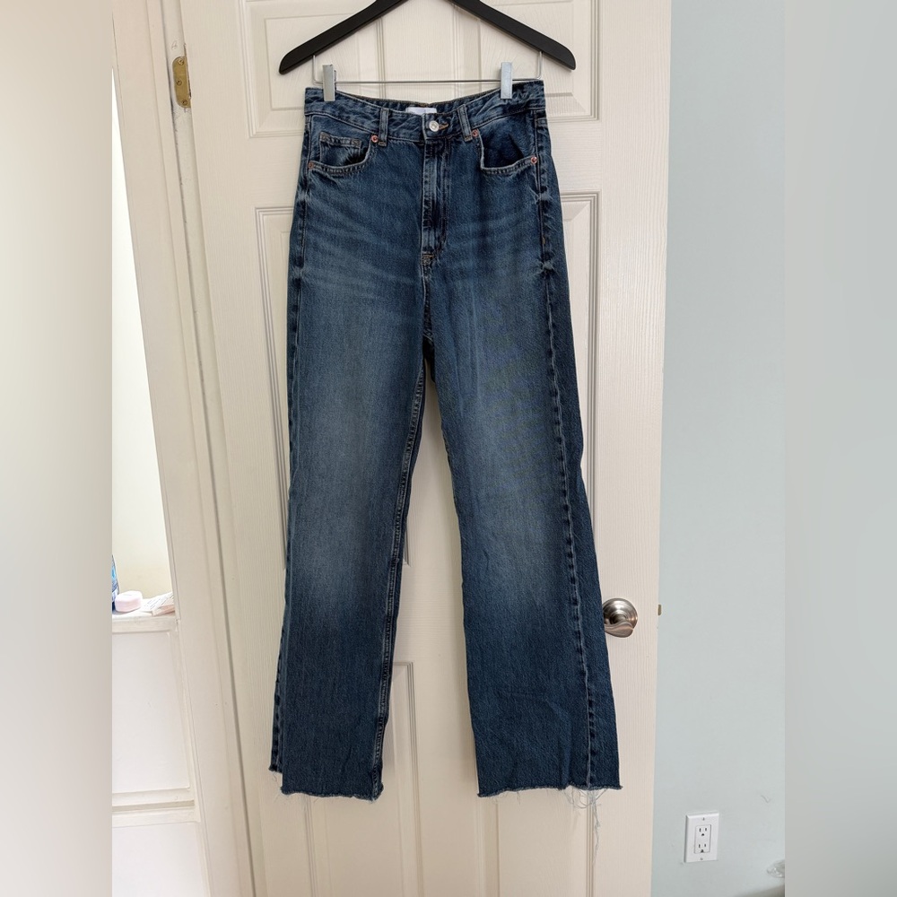 Zara High-Rise, Dark Denim Jeans